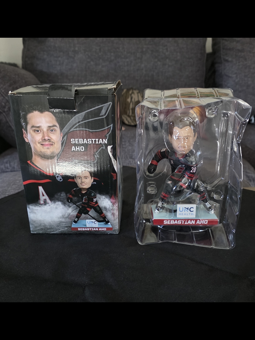 Carolina Hurricanes Sebastian Aho NHL Bobblehead - Red & Black - Picture 5 of 6